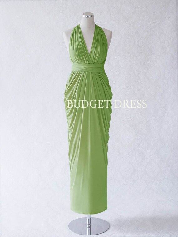 infinity dress moss green