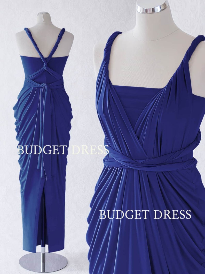 Royal Blue Infinity Bridesmaid Dress Convertible Long Prom - Etsy