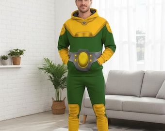 Camiseta de disfraz de Doctor Octopus para Halloween, sudadera con capucha y leggings de cosplay de Spidey y sus increíbles amigos, camiseta de disfraz 3D de Doctor Octopus, camiseta de Doctor Octopus