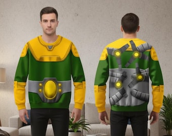 Camisa de manga larga de Doc Ock, disfraz de Spidey y sus increíbles amigos, trajes de series animadas, sudadera de Doc Ock, cosplay de Doctor Octopus