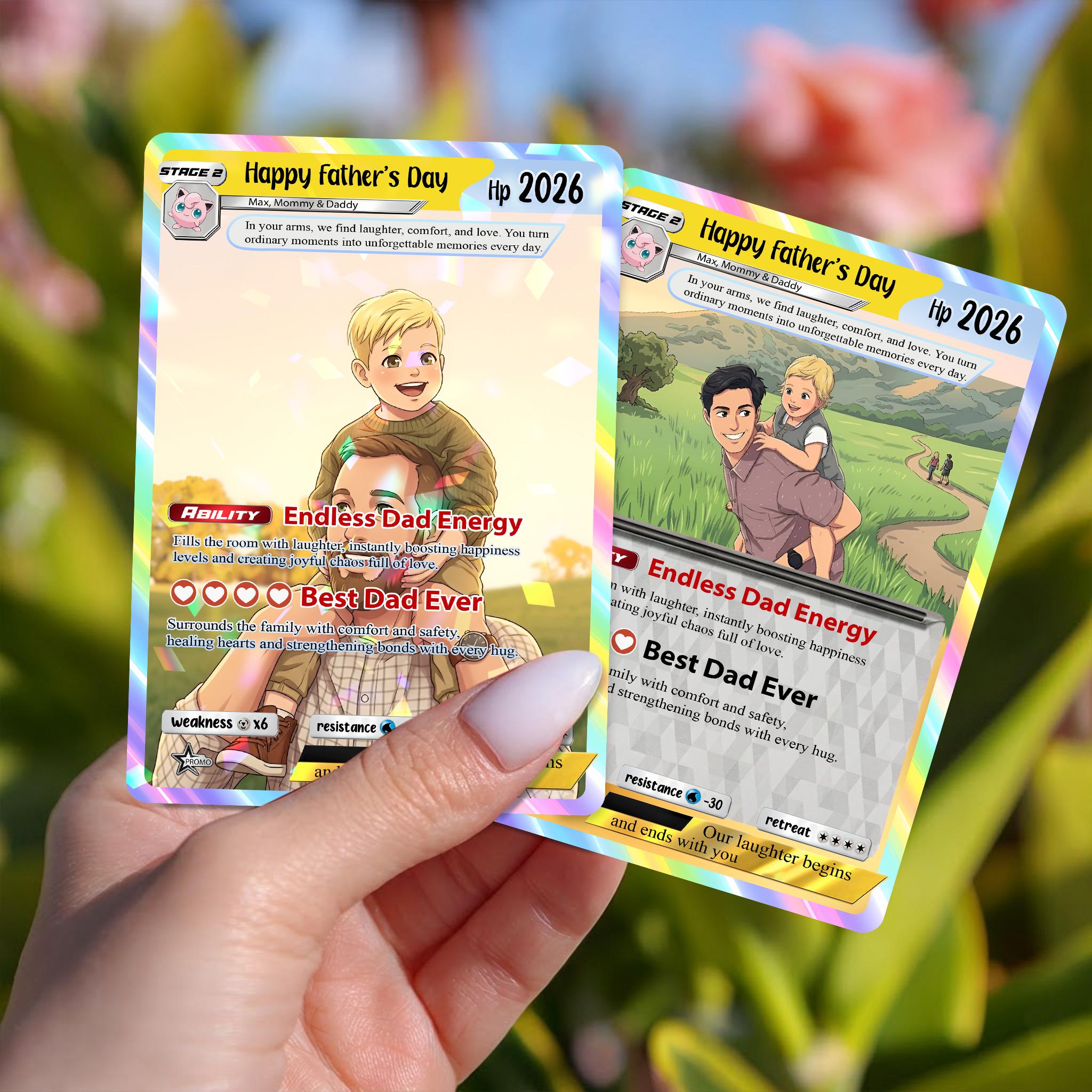 pokemon stadium 3d action cards Pokemon Fathers Day Card, Editable Pokepet Custom Gift for Dad, –  CreativeRino main image 0