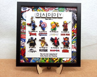 Personalized Superhero Dad Gift, Custom 2024 Fathers Day Gifts, Super Dad, New Dad Gift, Gift For Dad, Gift For Him