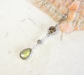 Labradorite Stone Teardrop Belly Ring, Teardrop Belly Ring, Labradorite Belly Ring, Gemstone Belly Ring, Body Jewelry