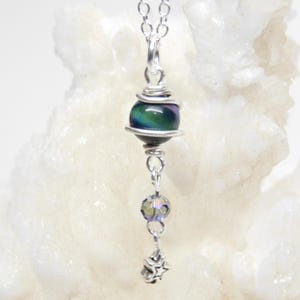 Planet Necklace You Choose Finish, Saturn Necklace, Celestial Necklace, Wire Wrapped Stone Planet
