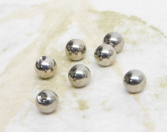 14g Replacement Ball for Belly Rings Industrial Bars, Stainless Steel Ball Top, Body Jewelry Supplies, Externally Threaded Ball Top