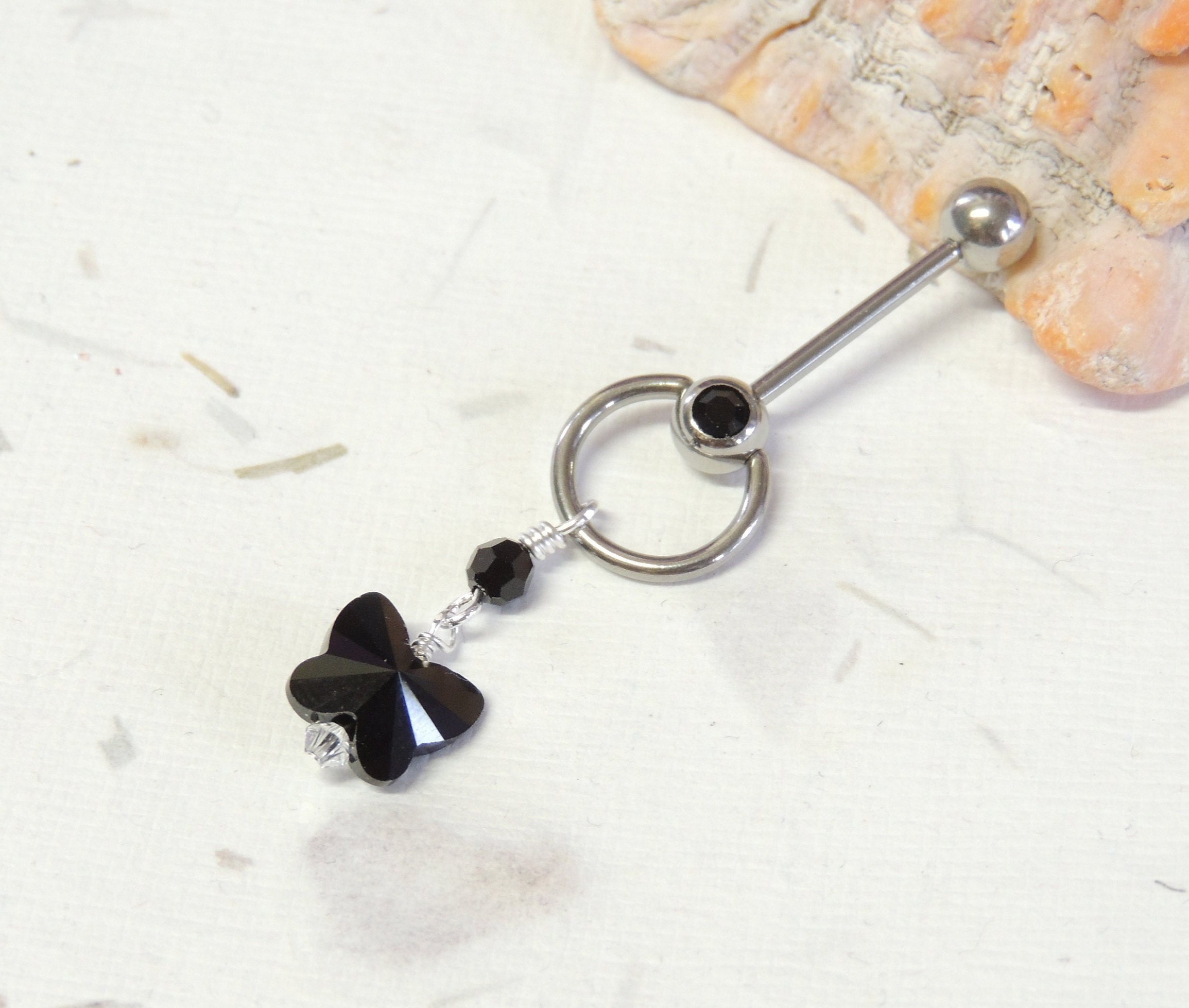 VCH Vertical Clitoral Hood Piercing With Swarovski Crystal - Etsy UK