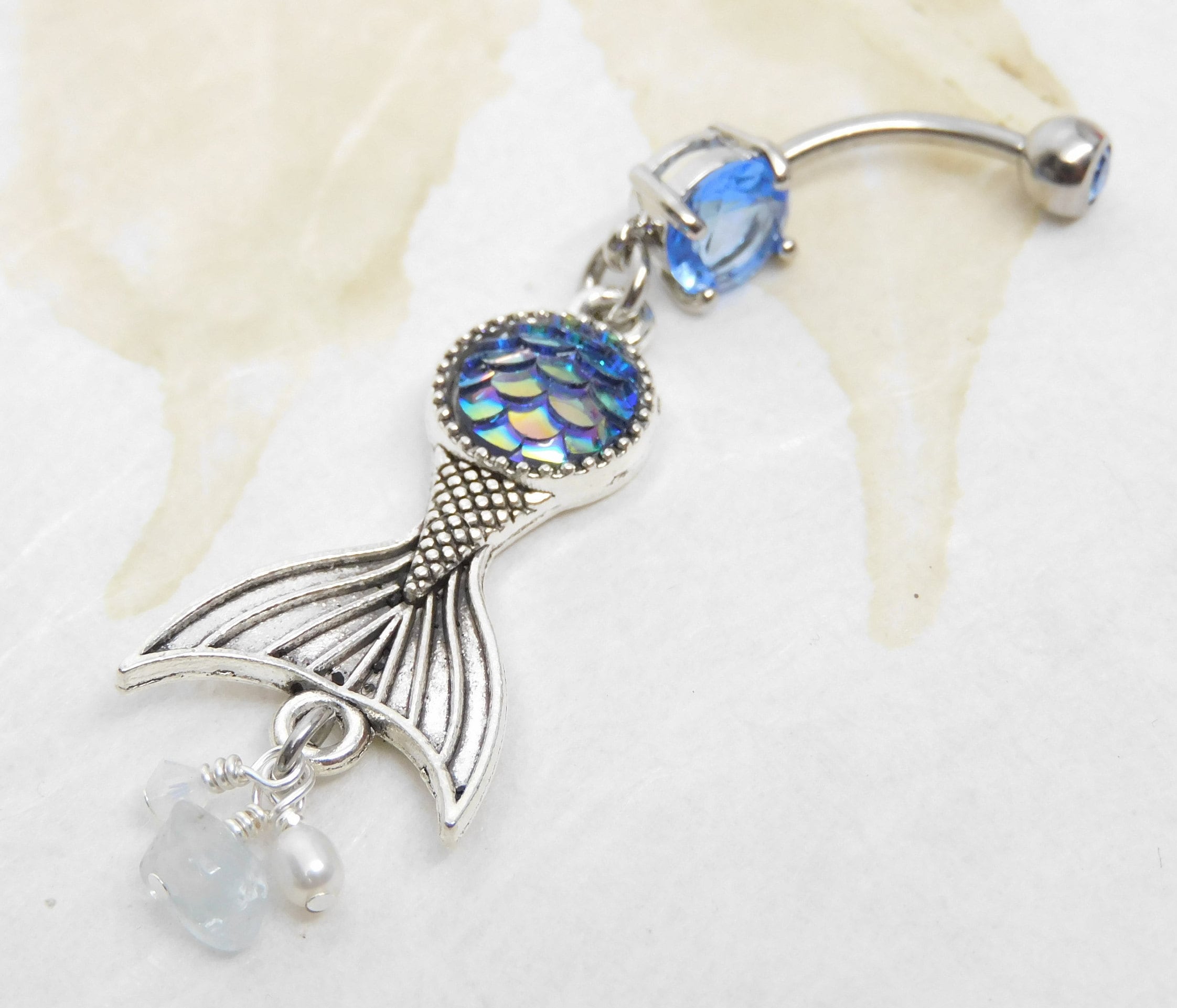 Mermaid belly best sale ring