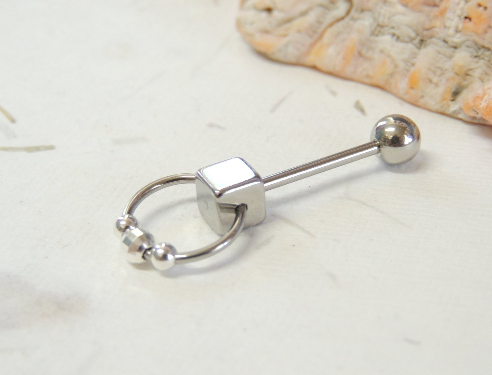 VCH Vertical Clitoral Hood Piercing With Sterling Silver - Etsy