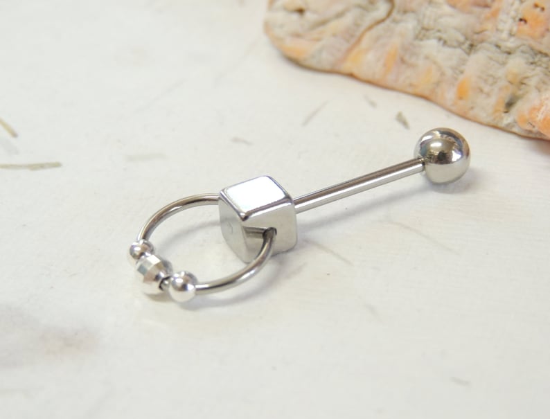 VCH Vertical Clitoral Hood Piercing With Sterling Silver Etsy