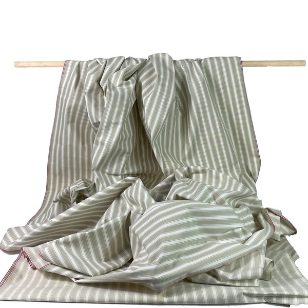 Bande tissée d'oreiller de coutil taupe français vintage - état inutilisé 3,65 m/4 yds - multi usages / ameublement d'ameublement/ rembourrage