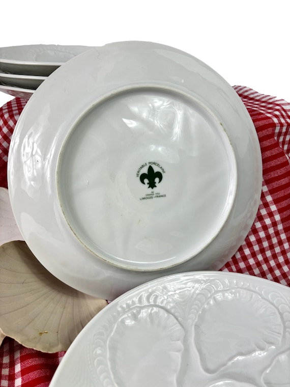 ヴィンテージ　リモージュ白磁　皿3枚セット ヴィンテージ リモージュ白磁 皿3枚セット