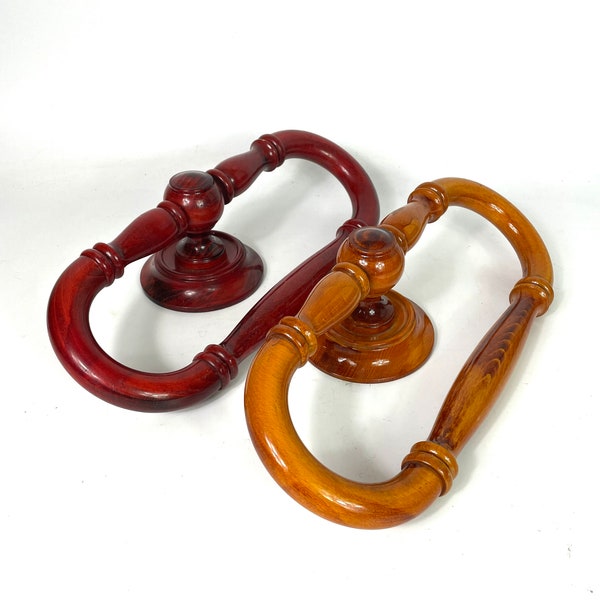 French vintage wooden Towel Rings loops /or bed canopy rings - 2 available