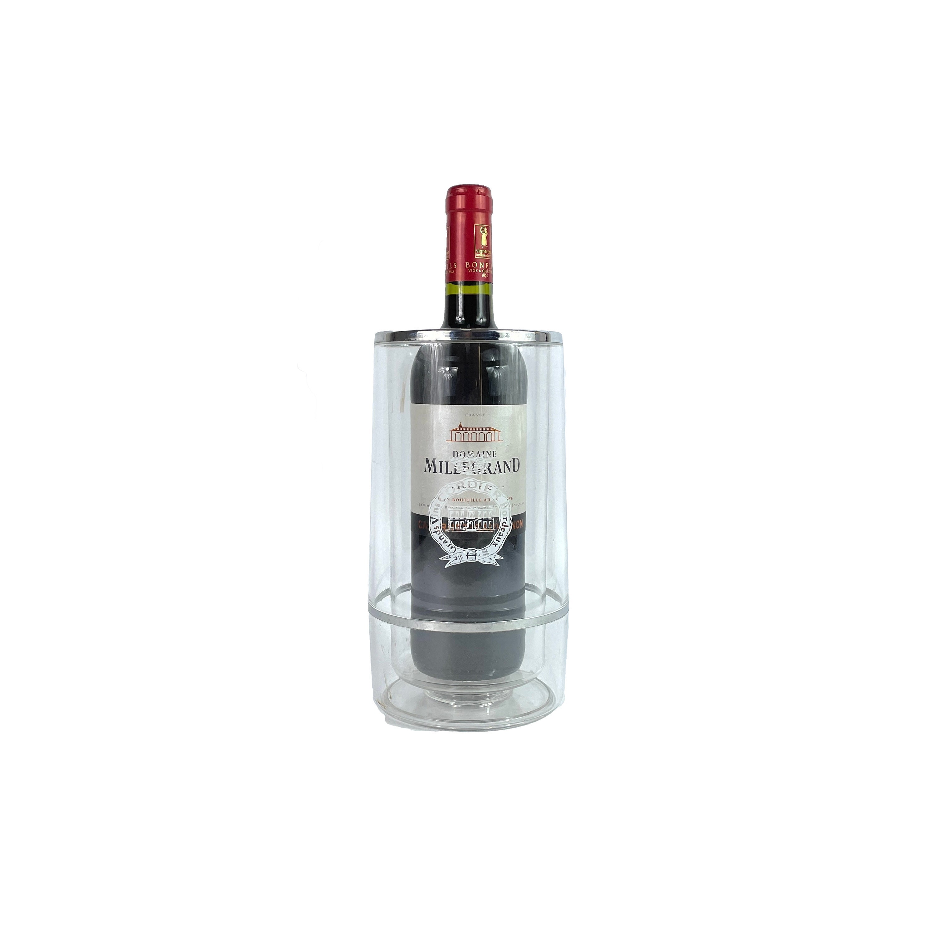 Millésime Français Bordeaux Vin Wine Refroidisseur à Vide Perspex Clair - Grands Vin