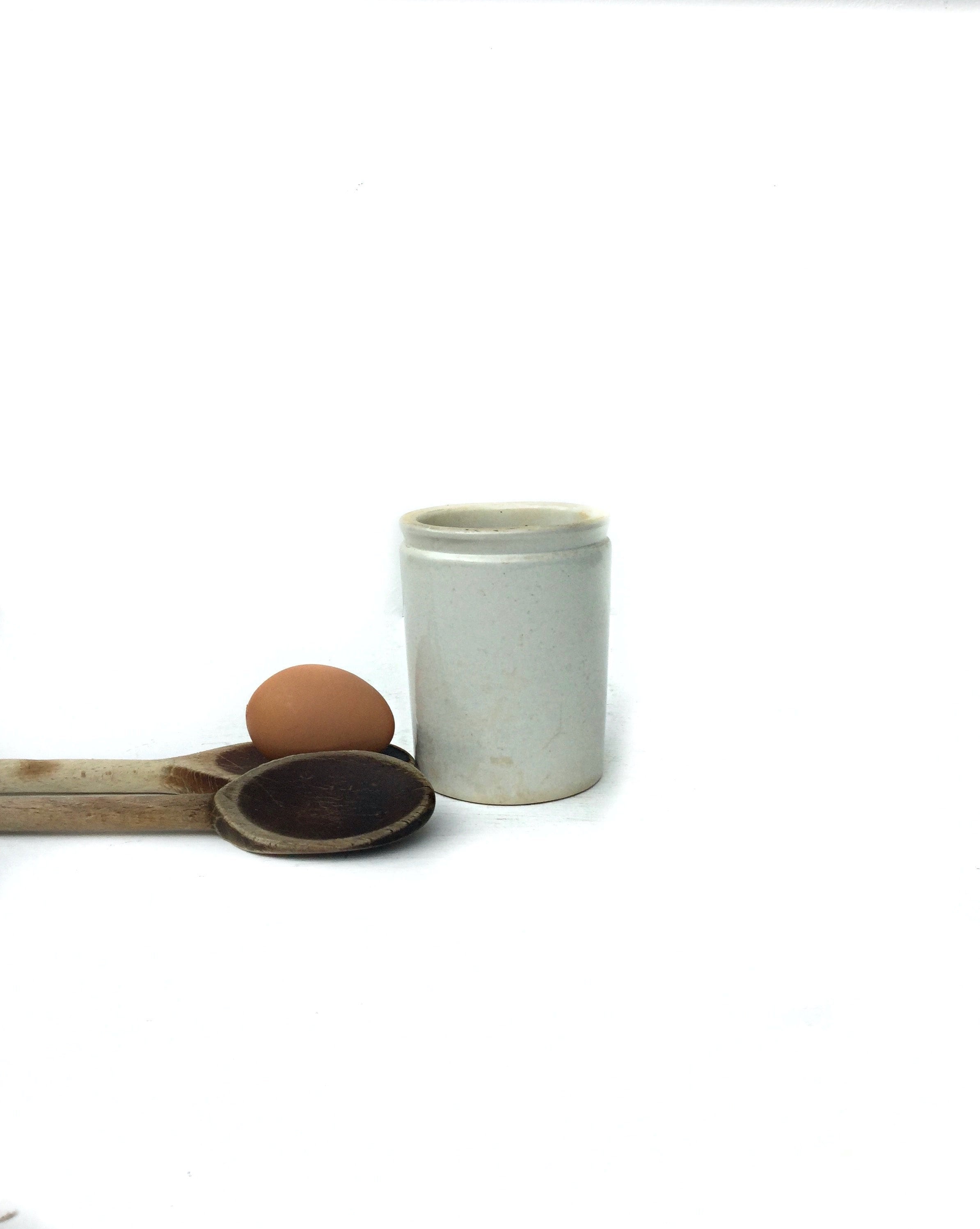 Français Pierre de Fer Antique Blanche Jam Jar Shabby Chic Nordic Français Style 1800 Confit Miel