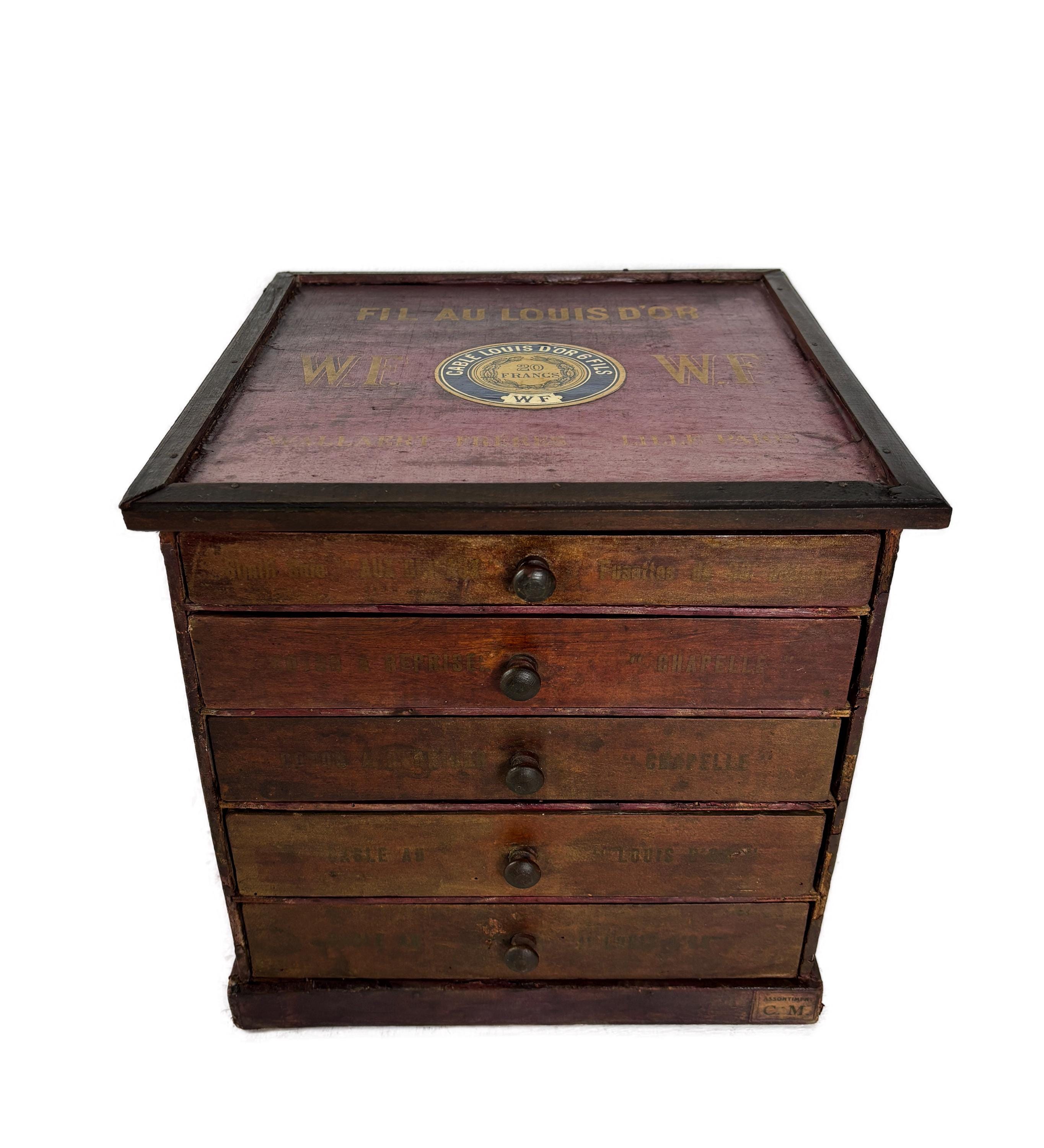 ✳︎土日祝のみ発送可能✳︎　【年代物】長持　衣装入れ　木製 Vintage sewing thread drawers - Etsy 日本