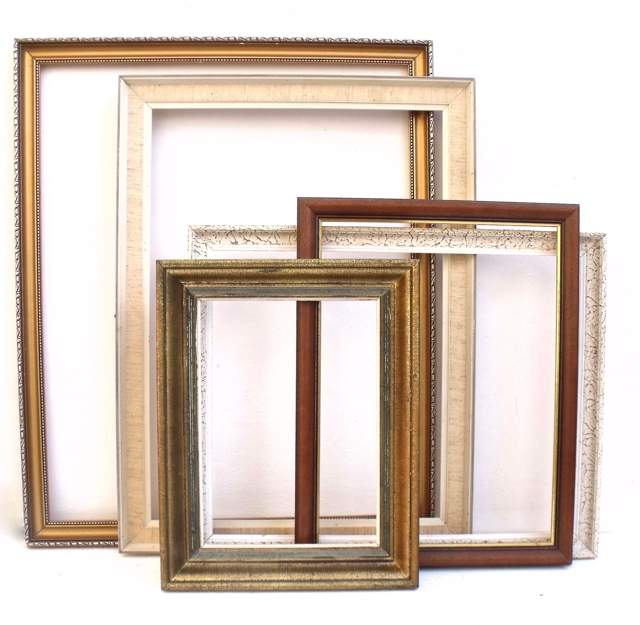 Vintage French Decorative Wooden Frames Interior Paris Apartment Vintage French Decorative Wooden Frames Interior Paris Apartment Styling X 5 Shabby Chic