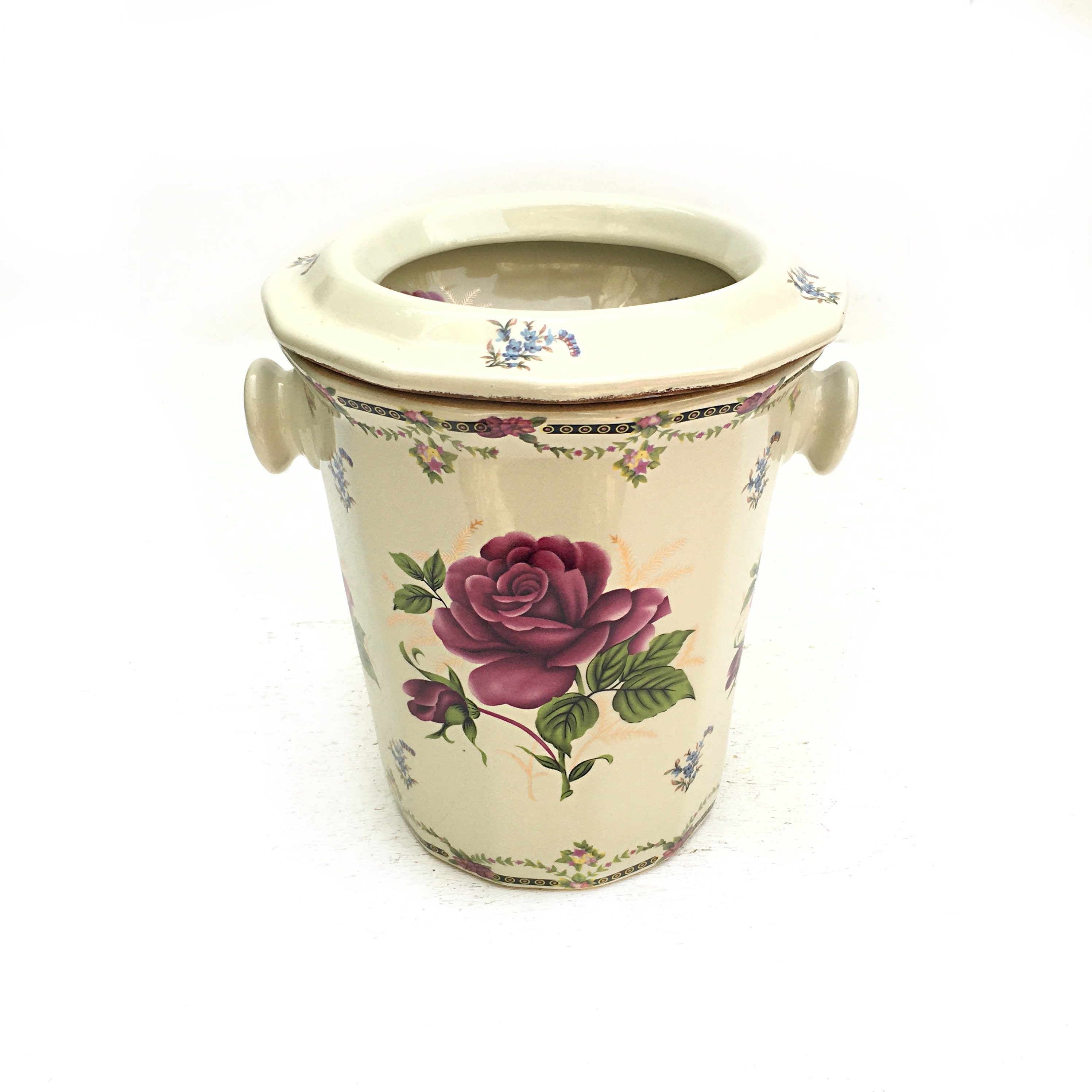 Bathroom French antique Ironstone Limoges Chamber Pot 1900's Perfect