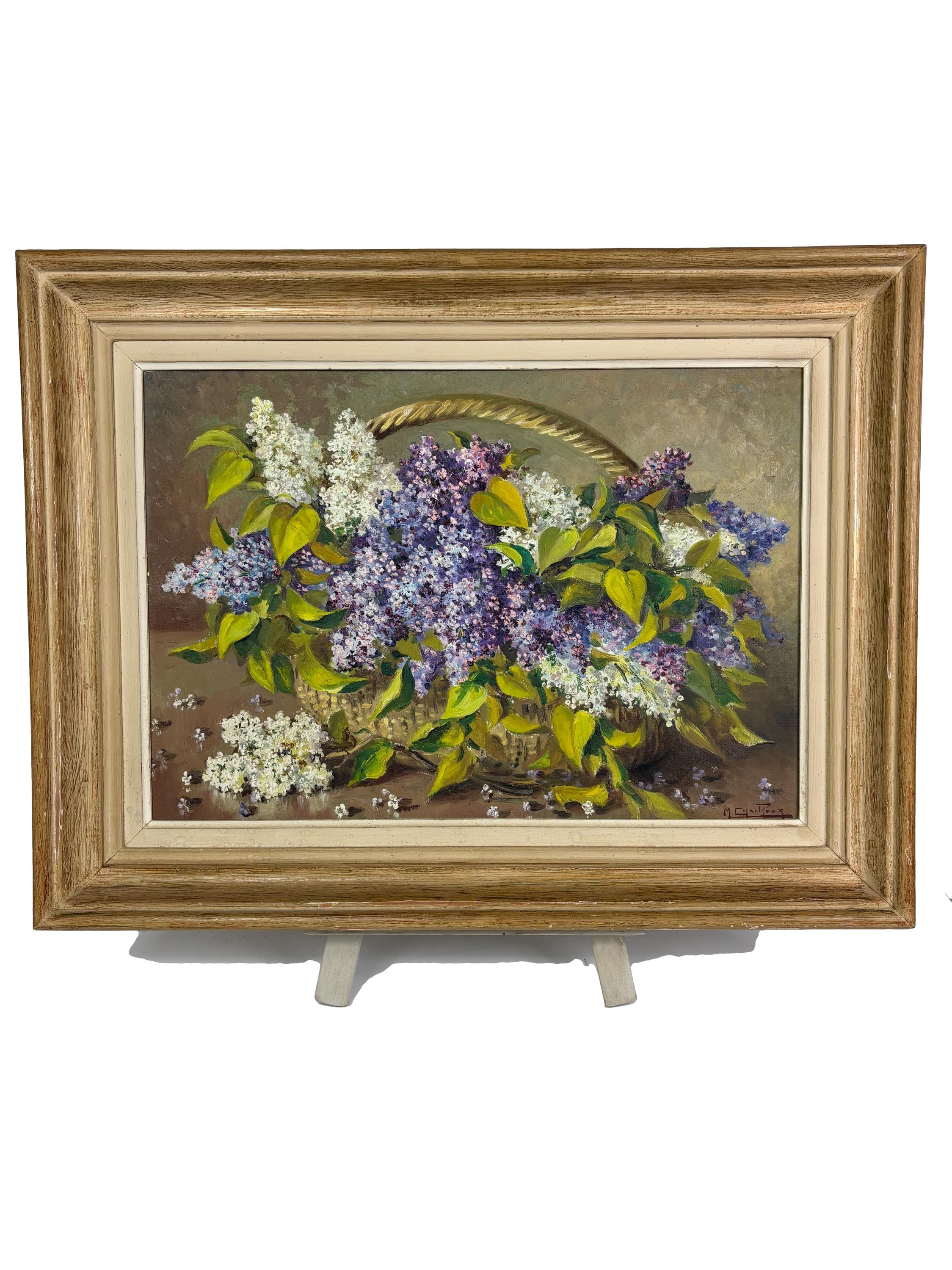 油絵 絵画 【ライラック】 油絵 油彩 油彩画 絵 絵画 【白と紫の