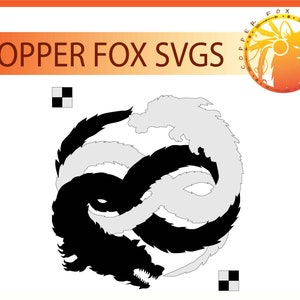 Never Ending Story Gmork and Falcor Auryn 2 layer SVG cut file