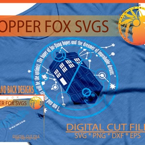 Tardis Inspired SVG cut file