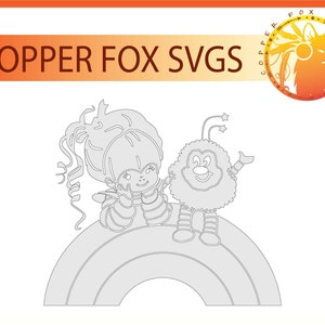 Rainbow Brite Classic Single Layer SVG cut file