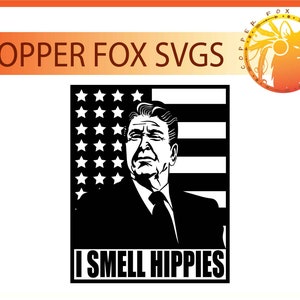 Ronald Reagan Single Layer Cut File SVG