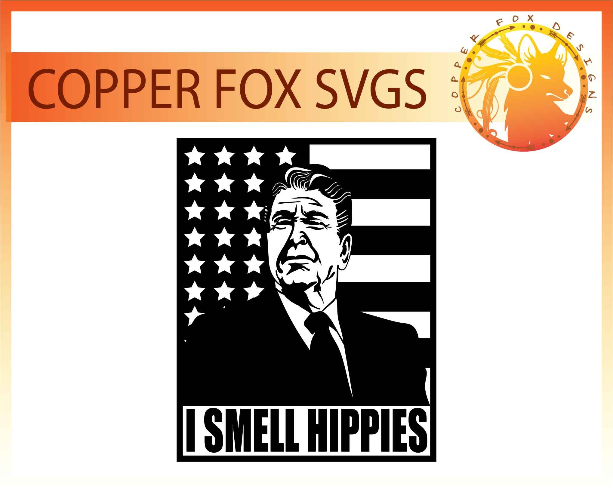 Ronald Reagan Single Layer Cut File SVG