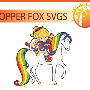 Vintage Rainbow Brite and Starlite Multi Layer Cut File
