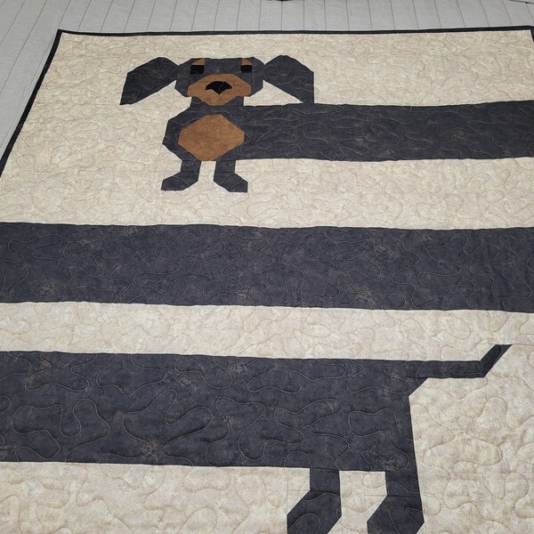 Dachshund Quilt - Etsy