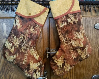 Bas de Noël avec imprimé aigle
