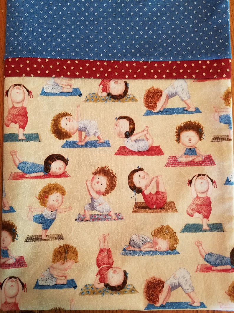 One Pillowcase with Yoga Print