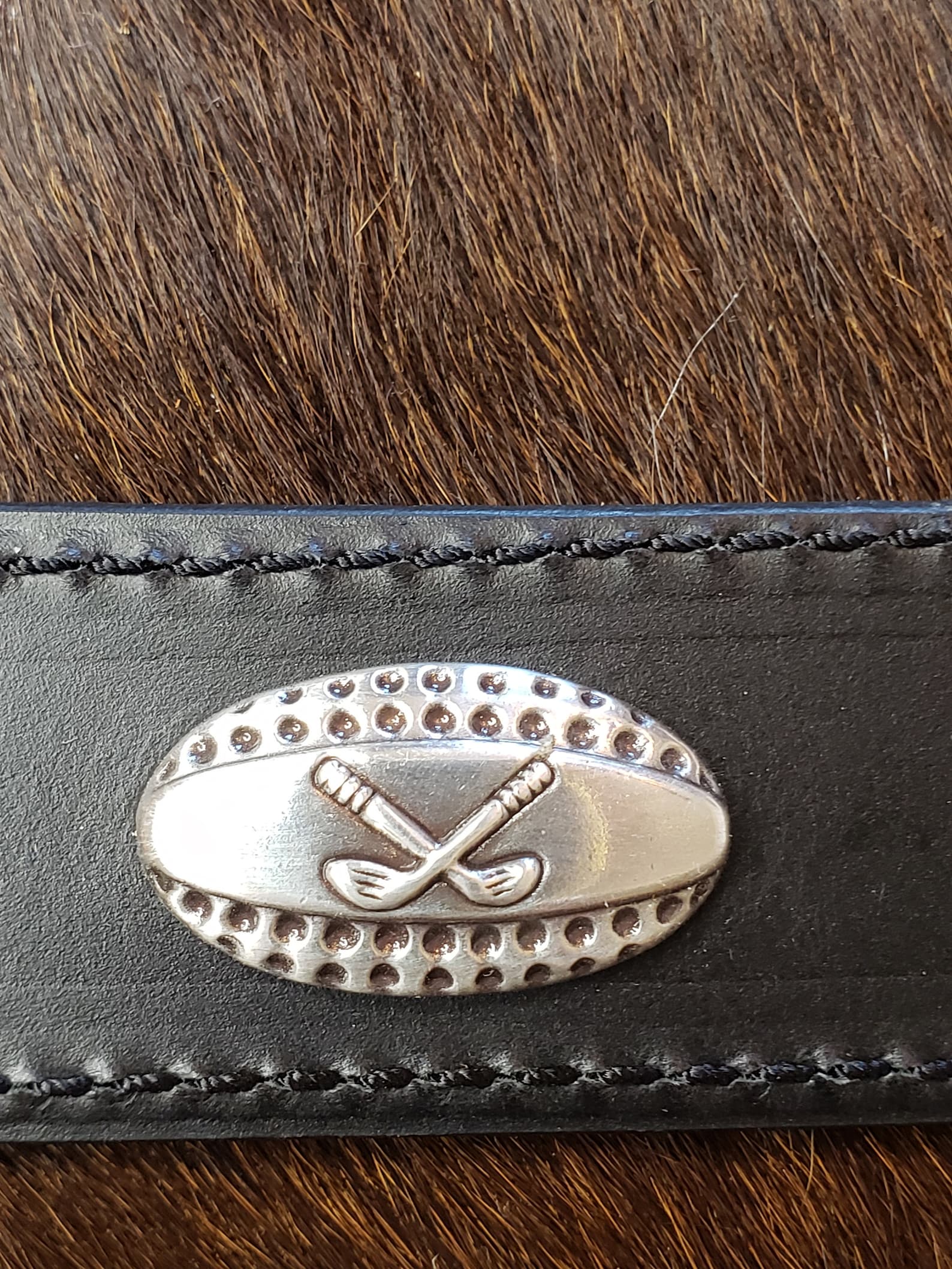 mens black golf belt