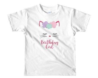 Kitty Cat Birthday Girl Shirt for Cat Lovers