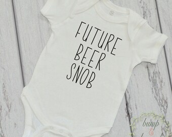 Future Beer Snob Funny Baby Clothes Baby Boy Onepiece Funny Baby Shirts Baby Shower Gift Baby Boy Fashion 210