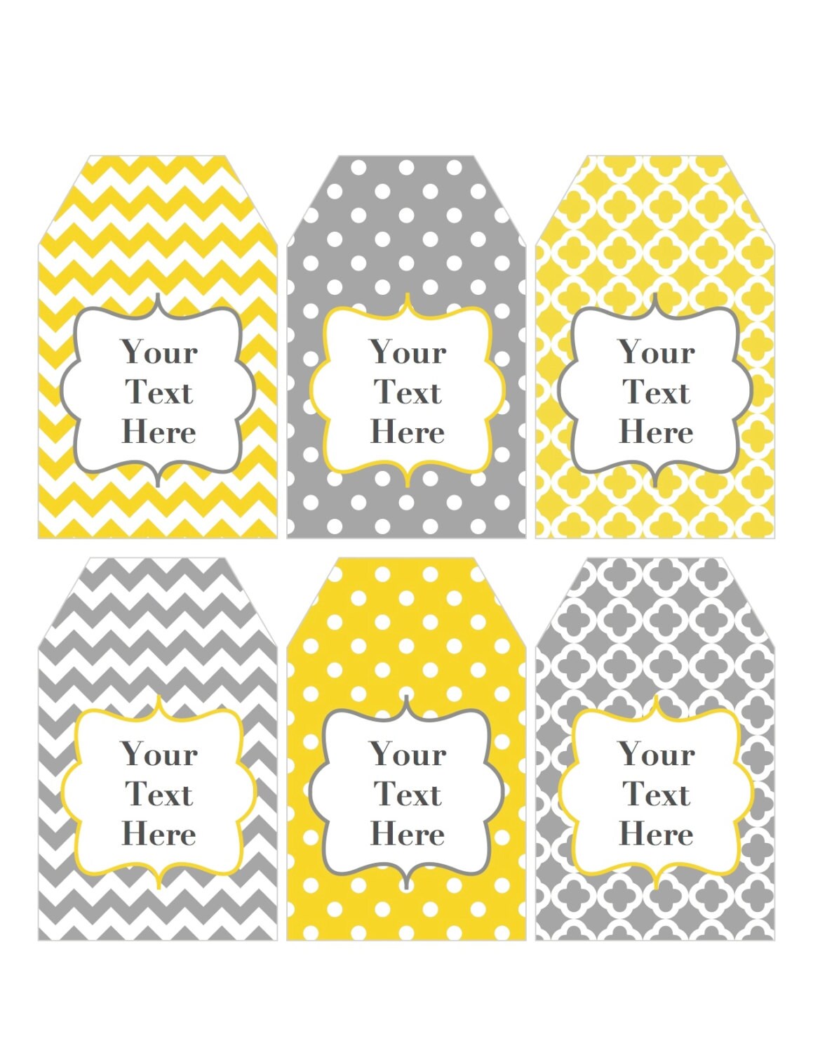 Gift Tags Printable Editable Tags Editable JPG File Yellow Etsy Gift Tags Printable Editable Tags Editable JPG File Yellow Etsy