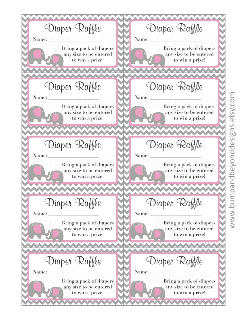 diaper-raffle-tickets-baby-shower-gum-pink-grey-chevron-etsy