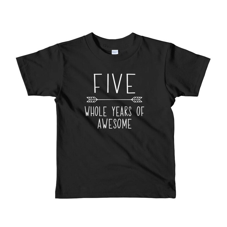 Fifth Birthday Boy Shirt Five Year Old Boy Clothes Etsy