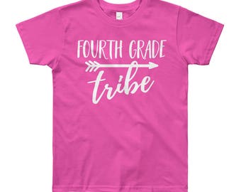 First Day of 4th Grade Shirt for Boys and Girls. Back to School Shirt, 1st Day of School Photo Prop, Kids 4th Grade Outfit