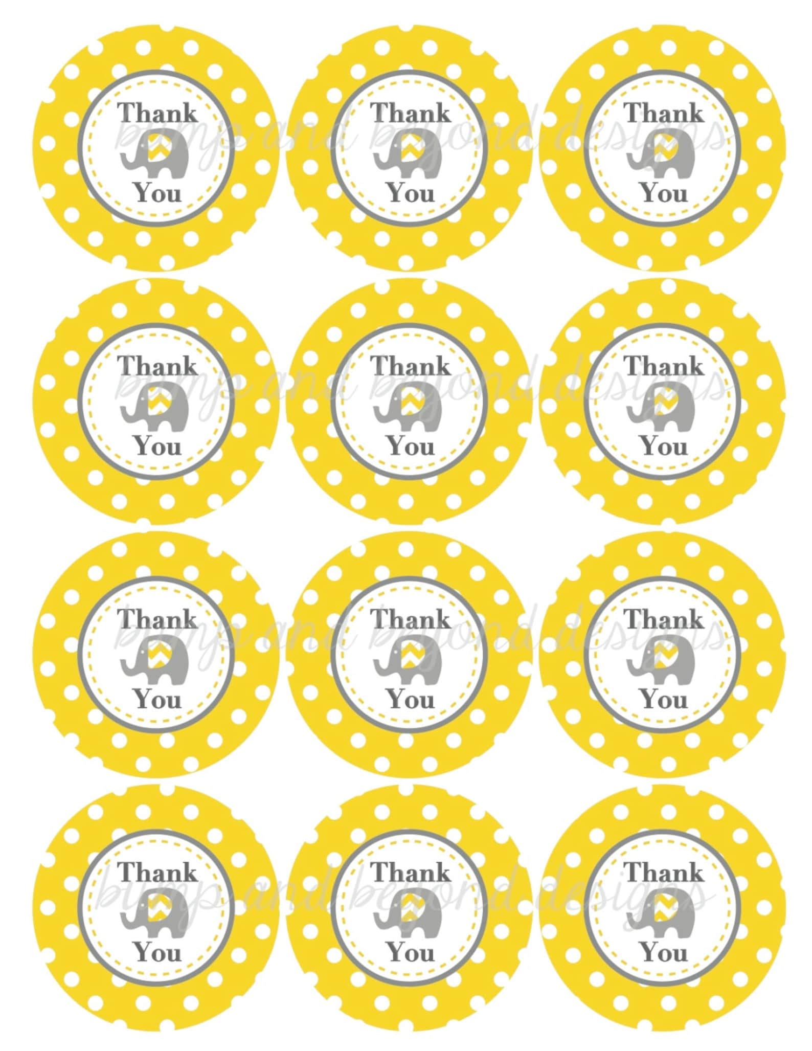Printable Thank You Favor Tags Birthday Party Baby Shower | Etsy