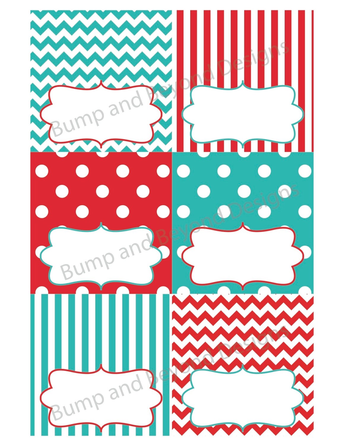 Food Tent Cards Printable Party Decorations INSTANT DOWNLOAD Etsy