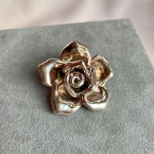 Bon Ami Sterling Silver Rose Brooch Made in Israel