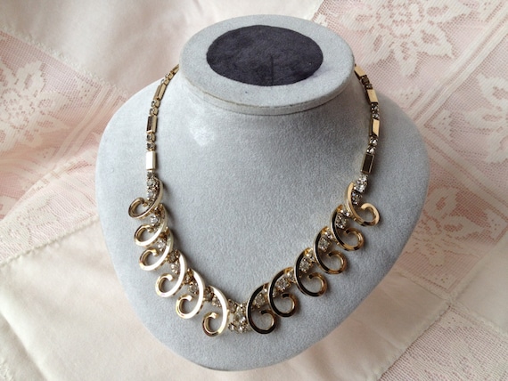 Sarah Coventry Vintage Celestrial Fire Necklace 1… - image 1