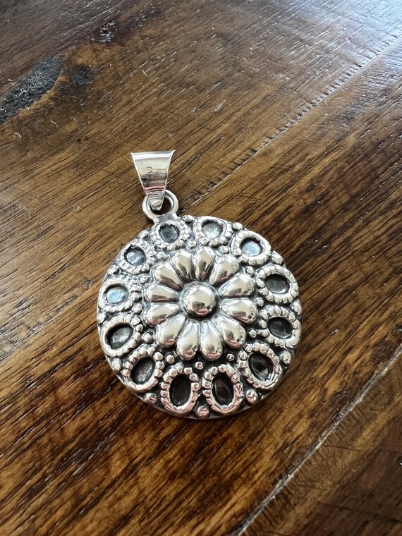 Vintage MWS 925 Mexico Sterling Silver Pendant