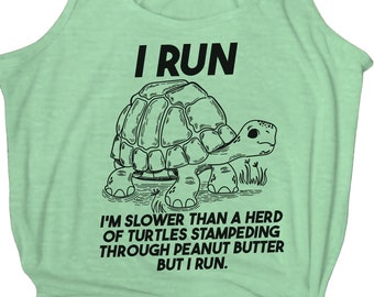 I Run slower than Workout Tank ladies/womens Racerback Tanktop