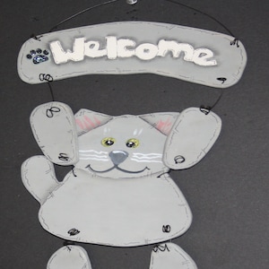 Cute way to welcome your friends or family. Cat Welcome, Cat Lover, Cat collector. Pet Supplies