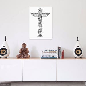 Portmanteau pun Totem Pole DIGITAL FILE Portmantotem Pole Linguistic Word Nerd art Gift for philologist Hipster professor Literature Major image 8