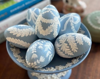 Painted Wedgewood Style Eggs