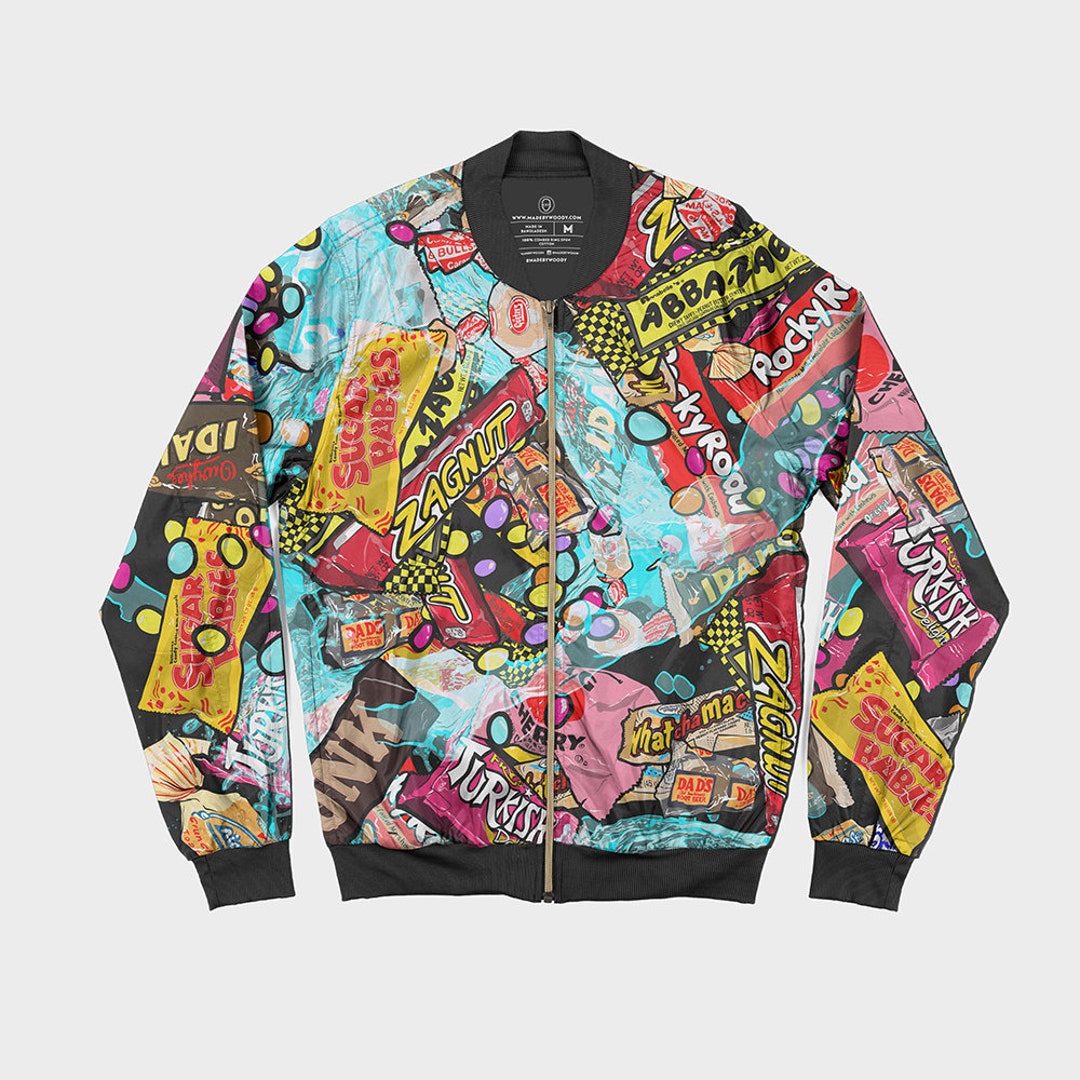 Comic print hotsell bomber jacket