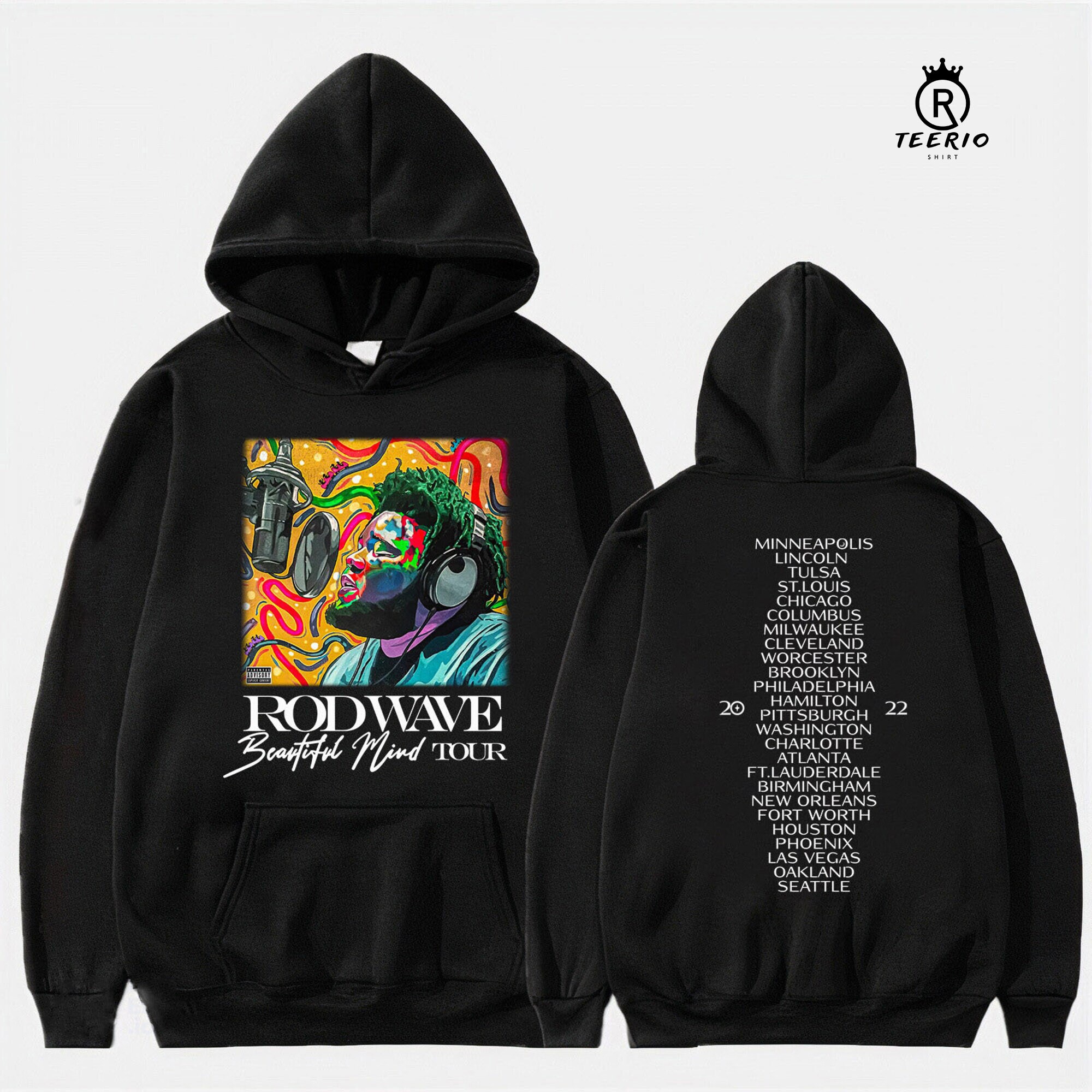 Discover Rod Wave Beautiful Mind 2022 Tour Hoodie, Rod Wave Shirt, Beautiful Mind Tour Shirt