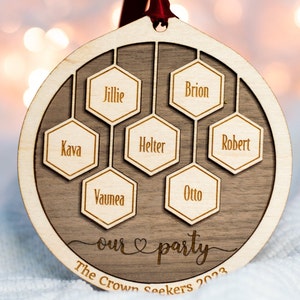 Personalizable Dungeon and Dragons Ornament | D&D Nerdy Gift | Dungeon Master Gift | DnD Christmas | Dnd Ornament